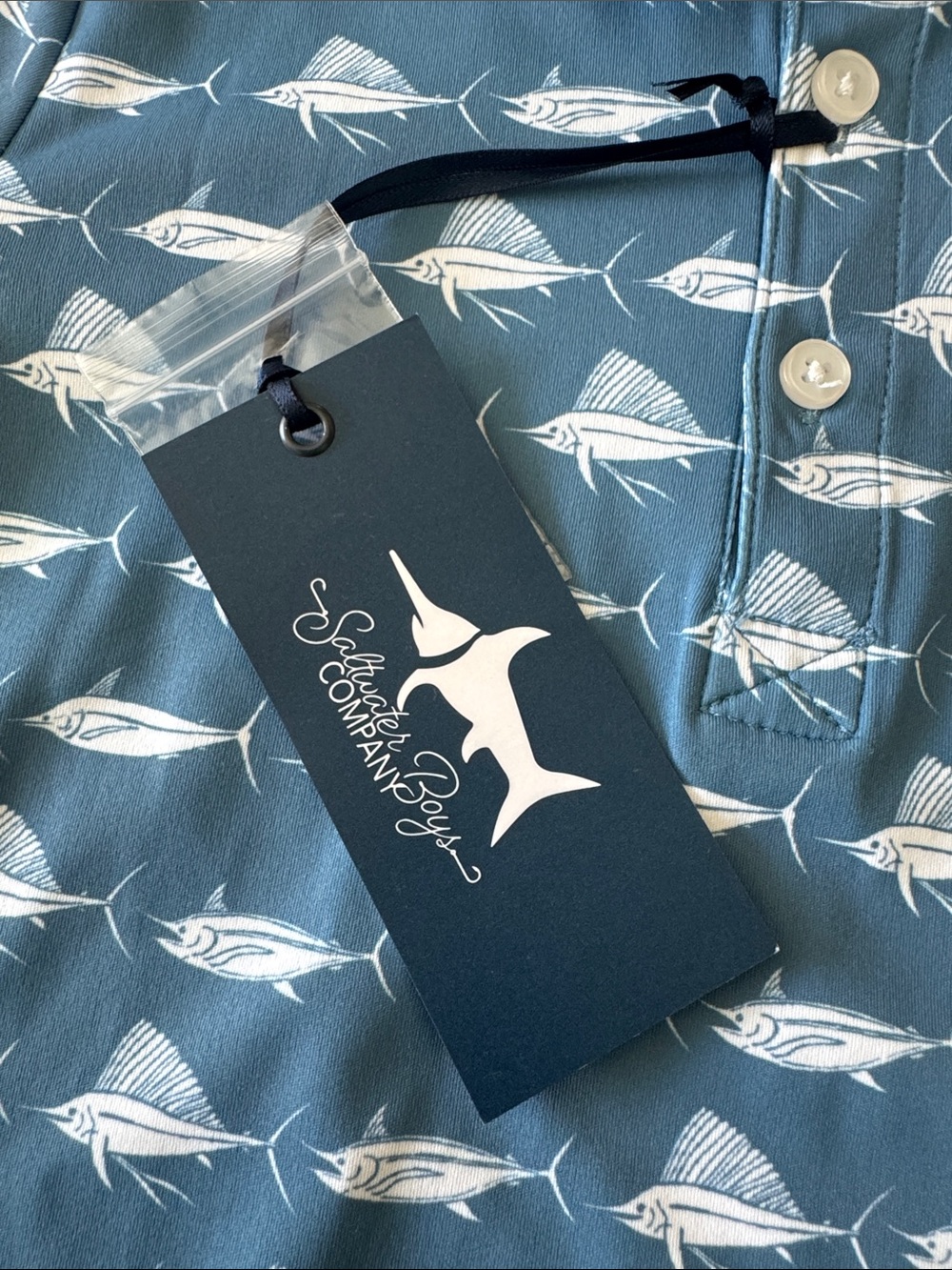 NEW WITH TAGS Saltwater Boys Company 2T Collared Shirt - Picture 3 of 6